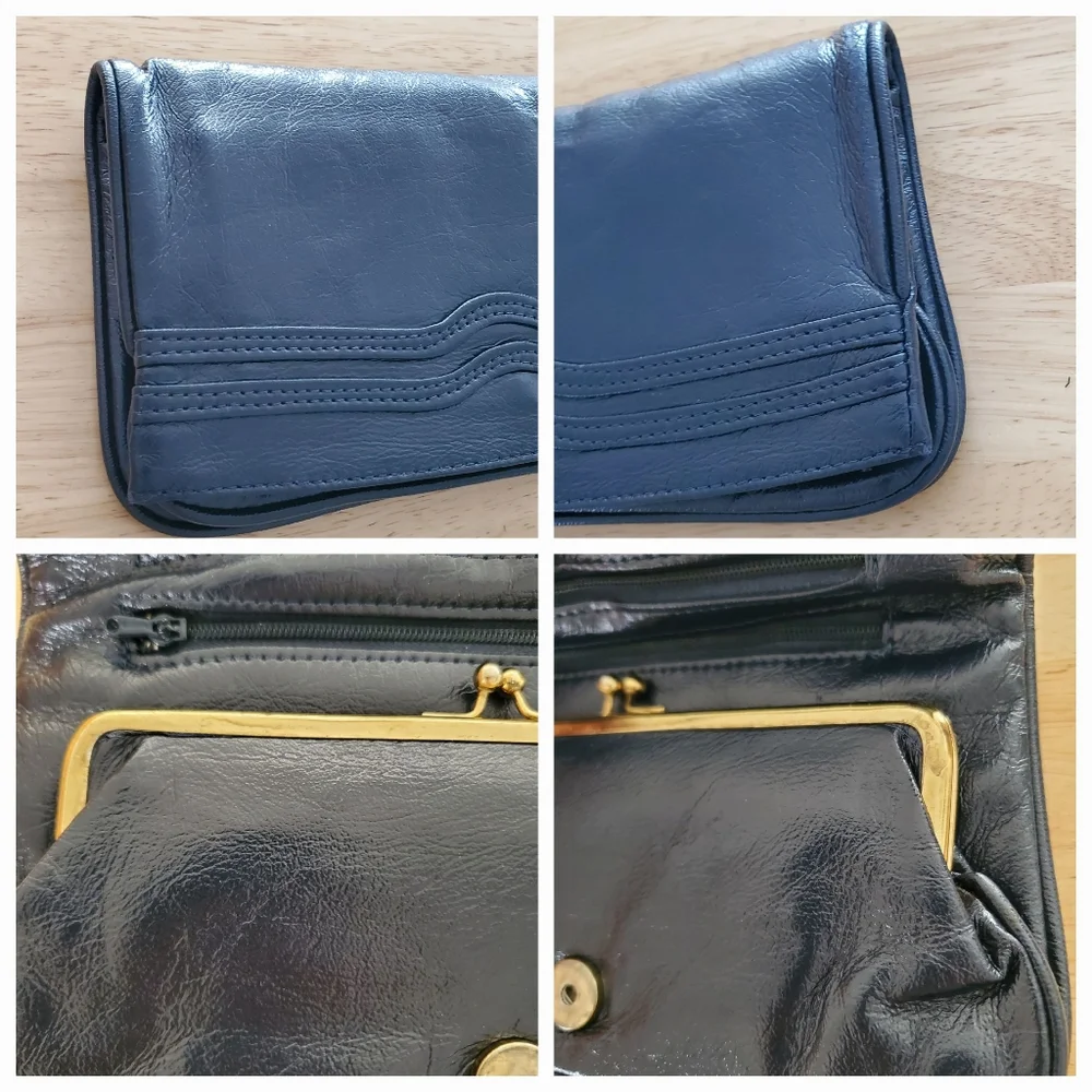 Vintage clutch blue